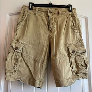 American Eagle Outfitters Tan Shorts with Black Label